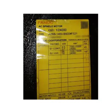 Fanuc Cnc Trục Chính Động Cơ Servo A06B-1460-B900 # F521