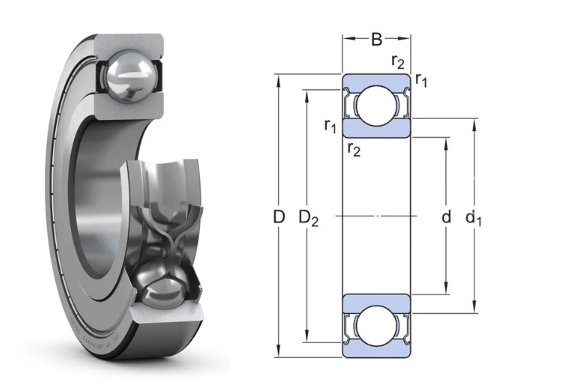 6312-2Z/C4 SKF